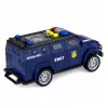 LEAN TOYS SWAT Special Unit Police Car 1:32 Scale with Lights, Sounds and Pull-Back Action - Navy Blue