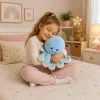 LEAN TOYS Plush Octopus Cuddly Toy with Elastic Tentacles Blue 50 cm
