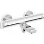 DEANTE Arnika Thermostatic Bath Mixer with Diverter, Chrome, Wall-Mounted, 150 mm Centre Distance