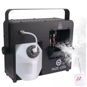 LIGHT4ME FAZE 1200 Hazer Pro Fog Smoke Machine 1200W DMX with Wireless Remote