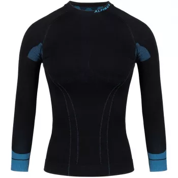 Alpinus Tactical Women's Thermoactive Base Layer Sweatshirt Black-Blue GT43210 Size S