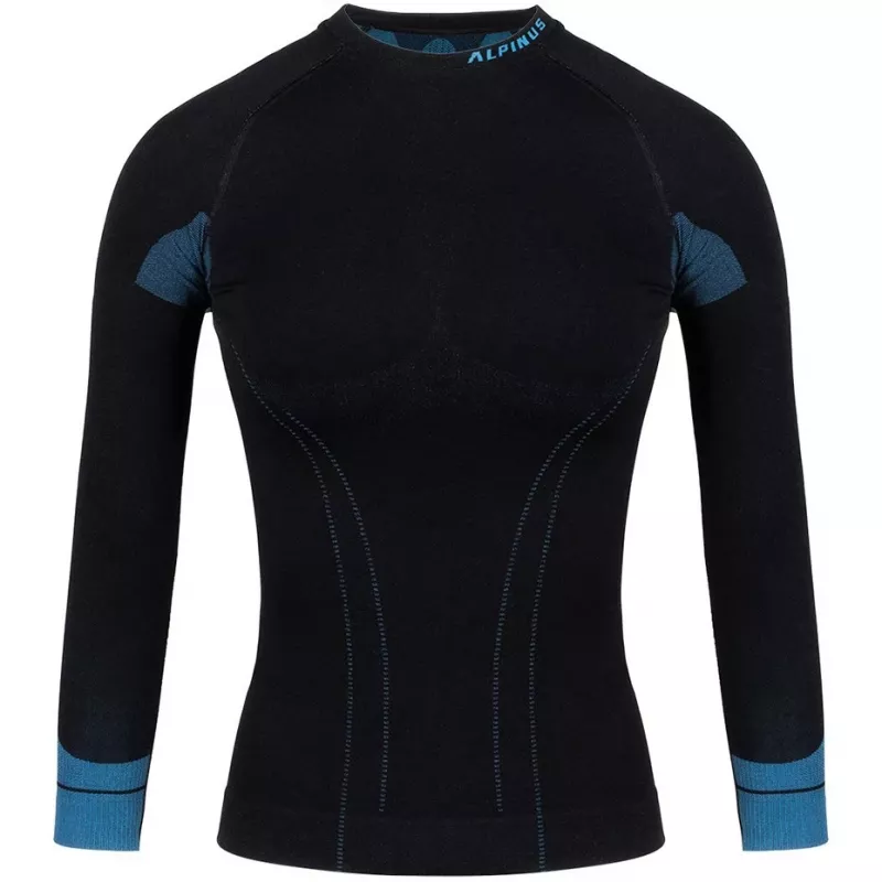Alpinus Tactical Women's Thermoactive Base Layer Sweatshirt Black-Blue GT43210 Size S