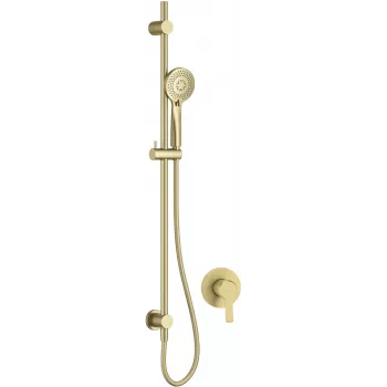 DEANTE Arnika Concealed Shower System with 250 mm Rain Shower, Hand Shower and Adjustable Bar - Chrome