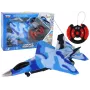 LEAN TOYS 16645 Remote Control F-16 Fighting Falcon Jet with Sound and Light Effects, 2.4 GHz, Grey