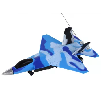 LEAN TOYS 16645 Remote Control F-16 Fighting Falcon Jet with Sound and Light Effects, 2.4 GHz, Grey