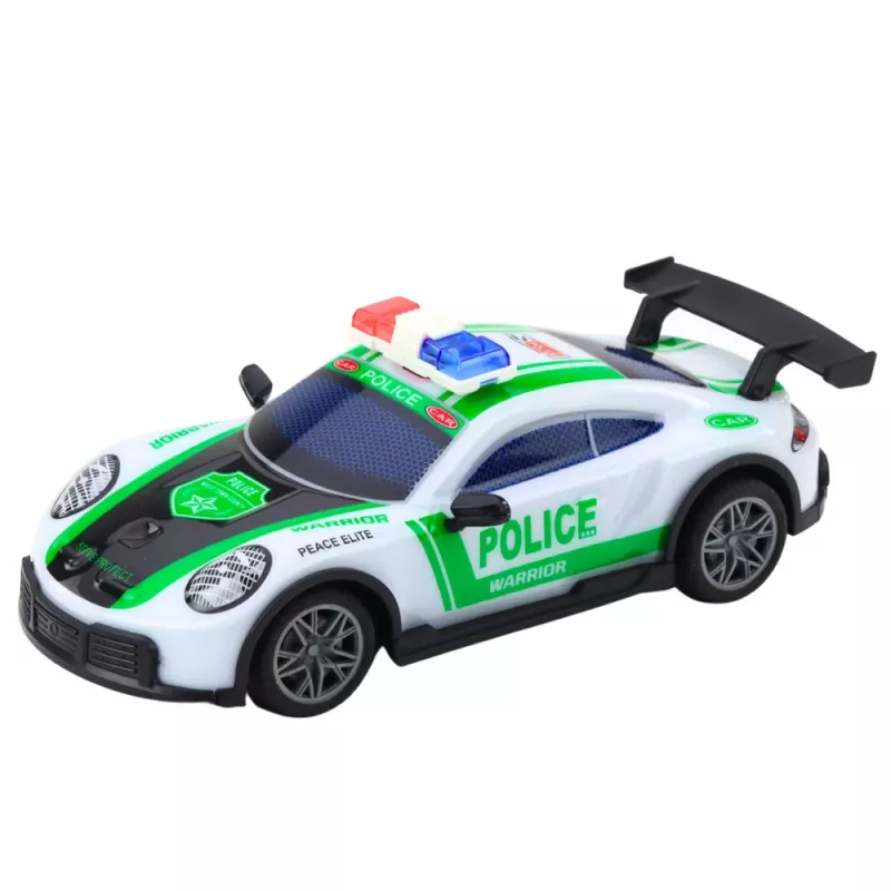 LEAN TOYS RC Drift Police Sports Car with LED Lights 1:22