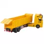 LEAN TOYS Transport Truck with Liftable Trailer, Lights and Sounds, Yellow