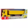 LEAN TOYS Transport Truck with Liftable Trailer, Lights and Sounds, Yellow