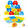 LEAN TOYS Elephant Tower Skill Game Balancing Elephants Colored Cards 46 pcs