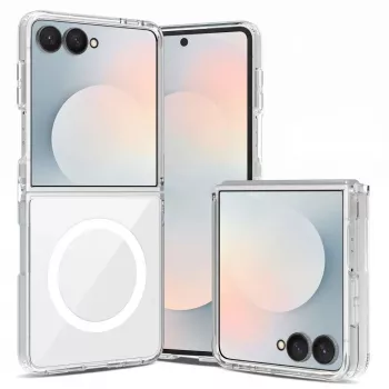 Tech-Protect Flexair Hybrid MagSafe Case for Samsung Galaxy Z Flip 8 Clear