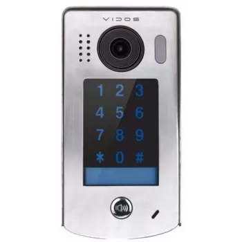 VIDOS DUO IP S302 Video Door Station with RFID, 2MP Wide-Angle Camera, IP65 Stainless Steel, Surface Mount