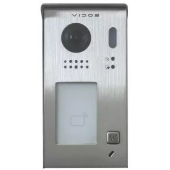 VIDOS DUO IP S301-1 Single-Family Door Station with 2MP Camera, RFID, and IP65