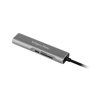 KRUGER & MATZ KM0390 USB-C Hub with 4K HDMI, 2x USB 3.0, SD/MicroSD Card Reader and 100W Power Delivery