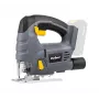 REBEL 20V Cordless Jigsaw (Body Only) - 80mm Wood Cutting Depth, 4-Stage Orbital Action, Tool-Free Blade Change
