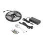 REBEL LED0175-2 5m RGB LED Strip Light Kit with IR Remote, 300 SMD 5050 LEDs, 12V Power Adapter, 16 Million Colors, Dimmable, IP20