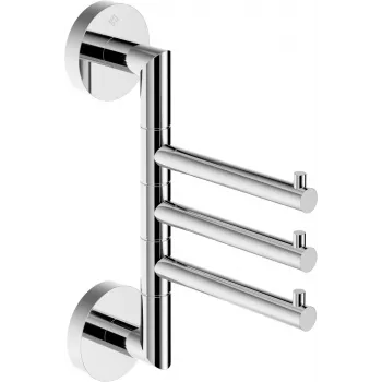 DEANTE ADJ_0131 Triple Swivel Over-Door Hook, Chrome