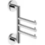 DEANTE ADJ_0131 Triple Swivel Over-Door Hook, Chrome