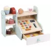 PROMIS Wooden Cash Register for Children – Pretend Play Shop Till with Play Money, Scanner & Credit Card
