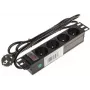 DELTA PD-4/R10/R 4-Socket Power Strip with 10m Cable, Red