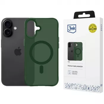 3MK Smoke MagCase for Apple iPhone 17 - Green Translucent MagSafe Case with Military-Grade Drop Protection