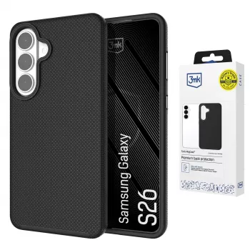 3MK Fortis MagCase for Samsung Galaxy S26 - Transparent MagSafe Back Cover with Absorber150™ Drop Protection