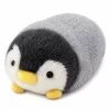 LEAN TOYS Plush Penguin Soft Plush Toy White and Gray 16 cm