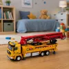 LEAN TOYS Concrete Pump Truck RC Toy with Lights, Sounds, Water Spray, 1:40 Scale