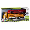 LEAN TOYS Concrete Pump Truck RC Toy with Lights, Sounds, Water Spray, 1:40 Scale