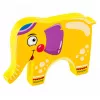 LEAN TOYS Balancing Elephant Skill Game – 61-Piece Stacking Blocks Set for Kids Ages 3+
