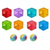LEAN TOYS Magnetic Construction Blocks Cubes Ball Track Colorful 33 pcs