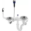 DEANTE Space-Saver Siphon for 1.5- and 2-Bowl Granite Sinks