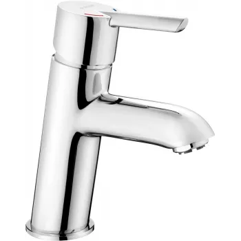 DEANTE BEZ 020H Low-Pressure Three-Way Basin Mixer for Water Heater, Chrome, 200 mm Swivel Spout