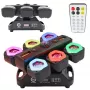 LIGHT4ME CLUBMIX Moving Multi-Effect Light with White Spot, RGB Ring and Lasers
