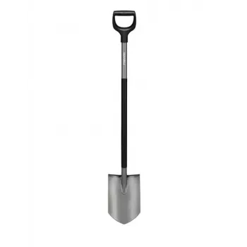 Fiskars Ergonomic Garden Spade Pointed D-Handle Boron Steel 1200mm