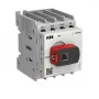 ABB OTOT40G1-4MSN2Plus 40 A 4-Pole Base-Mounting Load Break Switch, Size G1, IP65 Black Handle