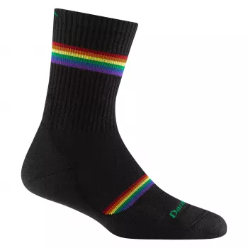 Darn Tough Women's Prism Micro Crew Lightweight Cushion Socks - Black