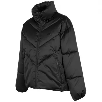 4F Women's Quilted Jacket H4Z22 KUDP019 Deep Black