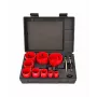 AWTOOLS Bimetal Hole Saw Set 19-64 mm, 13 Pieces with 2 Arbors and Case