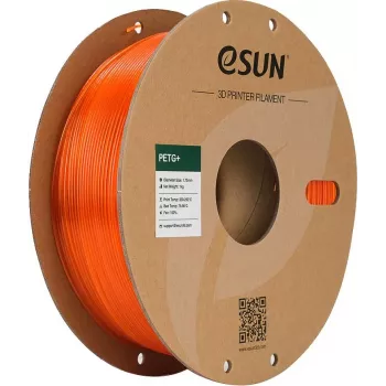 eSUN PETG+ Filament 1.75mm Transparent Orange 1kg Paper Spool