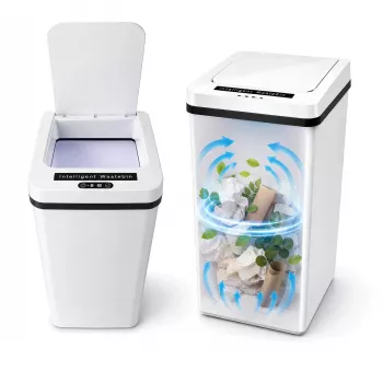 MOZOS FH-2 White Automatic Sensor Trash Can 35L