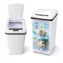 MOZOS FH-2 White Automatic Sensor Trash Can 35L