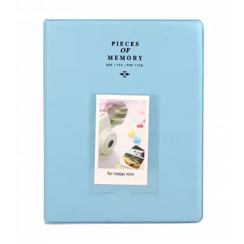 LOVEINSTANT Large Photo Album for 128 Photos for Instax Mini 7 8 9 11 Light Blue
