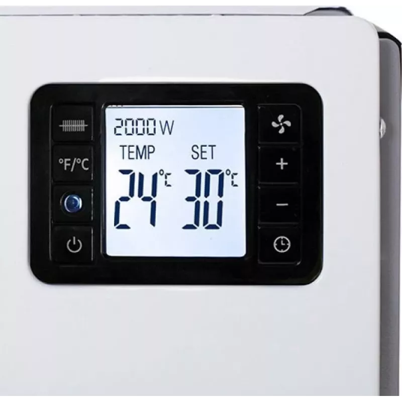 Adler CAMRY CR 7739 Convector Heater 2000W Digital Thermostat, 24h Timer, Remote Control, Wall-Mountable