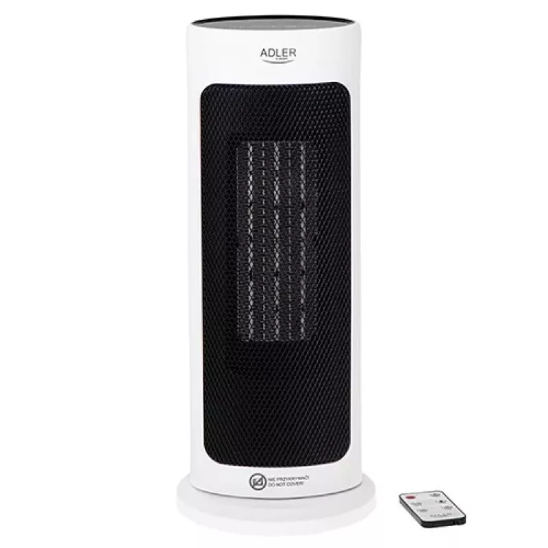 Adler AD 7738 Ceramic Fan Heater 2000W with Remote Control, White