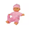 LEAN TOYS Sweet Baby Doll Pink Bottle Sounds Interactive 30cm Baby Doll with Feeding Bottle