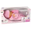 LEAN TOYS Sweet Baby Doll Pink Bottle Sounds Interactive 30cm Baby Doll with Feeding Bottle