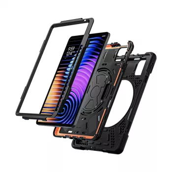 Crong Defender Plus Rugged Case for Xiaomi Pad 8 / 8 Pro / Pad 7 / 7 Pro 11.2 inch – Black