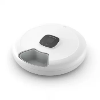 Petoneer NutriSpin Intelligent Wi-Fi Food Dispenser for Cats & Dogs, 2.9L, App Control, Voice Recording, Stainless Steel Bowl