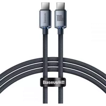 Baseus Crystal Shine USB-C to USB-C Cable 100W PD 1.2m Black
