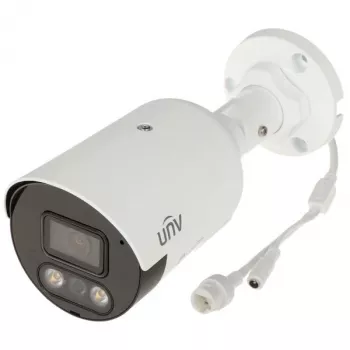 UNIVIEW IPC2124SB-ADF28KMC-I1 4MP IP Camera with Active Deterrence, 2.8mm Fixed Lens, IP67, PoE